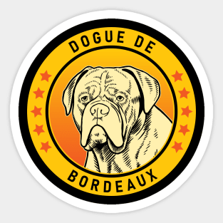 Dogue de Bordeaux Dog Portrait Sticker